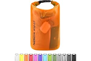 Nordlight Dry Bag and Waterproof Bags - 2l, 5l, 10l, 15, 20l, 30l Waterproof Pack Bags, with Roll Top Closure and Shoulder Strap | Swimming, Beach, Canoeing, Stand Up Paddling, Diving