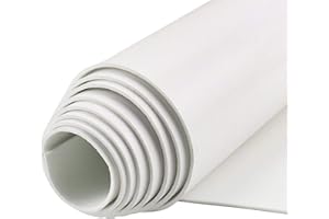 Storystore Rotolo di schiuma autoadesiva in gomma cellulare, autoadesiva, 300 mm (larghezza) x 3 mm (diametro) x 3 m (lunghezza), facile da tagliare, piastra in gomma cellulare fai da te (bianco)