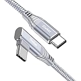 Siwket USB C to USB C Cable 90 Degree,[2M] 20V5A 100W Type C Fast Charging Cable Braided Data Cord Compatible for MacBook Pro