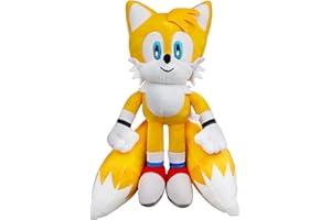 Xingsky Sonic Peluche, Peluche Sonic 36 cm Sonic Knuckles, Peluche Sonic Amarillo Peluche Knuckles, Juguete de Peluche para Niños Adultos Navidad Cumpleaños