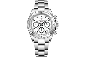 PAGRNE DESIGN Pagani Design Orologio da uomo in vetro zaffiro, cronografo in acciaio inox, impermeabile, luminoso, movimento giapponese, orologio al quarzo da uomo…