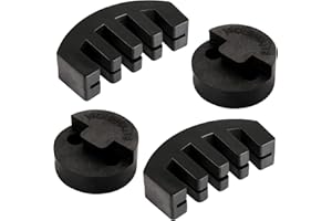 SAVITA 4 Silenciadores de Violín, 2 de Estilo de Garra y 2 Redondos de Tourte, Silenciador de Práctica Ultra Negro para Instrumentos Musicales