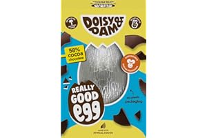 Doisy & Dam - Dark Chocolate - Really Good Egg - Easter - Vegan Chocolate - No Plastic Packaging - No Artificial Ingredients - No Palm Oil - 1 x 150g Egg (Really Good Egg)…