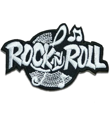 Toppa ricamata da applicare con ferro da stiro o cucitura ROCK