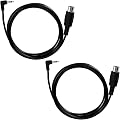 BTFO 2pcs Câble MIDI TRS 3,5mm de Type A vers DIN 5 Broches Mâle, Câble MIDI TRS vers Multidirectionnel 5 Broches 30cm pour Claviers Synthétiseurs et Stations de Travail Audio Numériques DAW (noir)