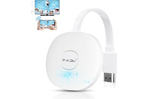 AT-Mizhi Trådlös HDMI-dongel, HD-TV-adapter, trådlös Smart Media Player Streaming, WiFi Display Screen Casting för Miracast/A