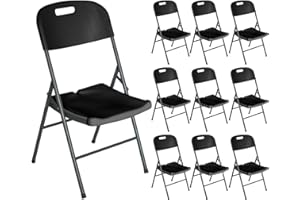 ORION91 Pack 10 Sillas Plegables con Asa 47x58x87cm O91