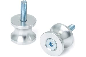 A-PRO SRL Motorrad Prismabuchsen M6 Farben Garage Reparatur Zubehoere Ersatzteil Silber