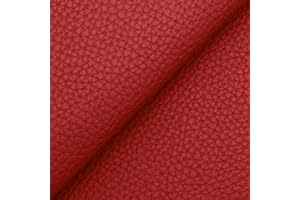 DESHOME Bufalo - Tessuto al Metro Similpelle Idrorepellente anti screpolatura Stoffa Ecopelle h 140 cm per divani, sedute, tappezzeria (Bordeaux, 1 metro)