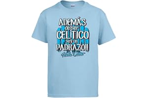 STAMPATS Camiseta además de ser Céltico Soy un padrazo futbolero Vigo