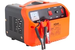 RÖHR Car Battery Charger 30Amp 12V / 24V Upgraded DFC-50P Version Turbo/Trickle with Battery Repair, Maintain Technology