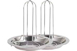 DILIREBA 2 pièces Support poulet inoxydable, Support bbq Poulet, Support poulet bière inoxydable , Grill au Bière poulet, Poulet de Bière Rack, Support à rôtir bière pour Four, Barbecue, Accessoires Gril