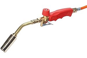 ROTHENBERGER Industrial 5teiliges Hochleistungs-Turbo-Lötbrenner Set inkl. 2 m Propan-Gasschlauch & Zubehör | Lötbrenner | Brenner | 800°C Arbeitstemperatur | Weichlöten | Hartlöten 030950E