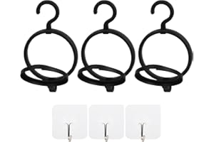 BBXWANG 3 Pack Wig Stand with Hook, Plastic Wig Hanger Holder Storage for Multiple Wigs, Collapsible Wig Head Stand Hanging Wig Display Holder