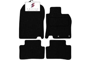 BCM Car Mats - Compatible with Nissan Qashqai 2014-2021 - Carpet - Fully Tailored Floor Mat - Anti-Slip Granulated Backing - Black Trimming - 4 Piece Non-Slip