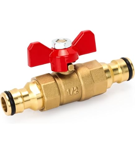 Connettori rapidi in ottone per tubo da giardino set 8 pezzi per tubi standard 3