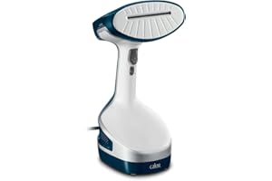 Calor Défroisseur Access Steam+ Dauerdampf 26 g/min Heizsohle Abnehmbarer Wassertank 190 ml Vaporizer alle Textilien DT8100C0, NC, Dunkelblau, Weiß