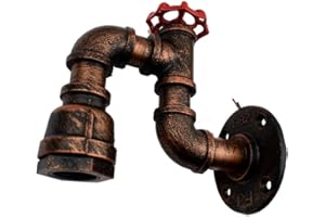 ‎DC VOLTAGE Wandleuchte / Wandleuchte im Steampunk-Stil, rustikal, Vintage-Stil