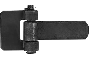 AQQ60 6 Stück 156 x 84mm Scharniere zum Anschweißen,Dicke 7 mm Abnehmbar Scharnier 305 Grad Drehwinkel Schwerlast-Scharnier für Gartentor & Maschinen