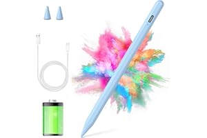 KARFUN Stylet Tablette Android, Stylet Tablette pour Charge Rapide, Fixation Magnétique, Compatible avec Samsung, Xiaomi et Lenovo Etc (Bleu Ciel)