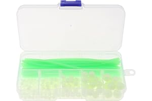 OriGlam Perles de pêche lumineuses, bas de ligne de pêche et tube lumineux, tube lumineux pour pêche à la ligne