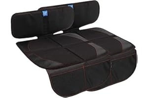 Funbliss Protettore Sedile Auto Bambini, Protezione per Seggiolini Auto impermeabile Coprisedile per Seggiolino Bimbo,Facile da Pulire Con Panno Umido, Confezione da 2 pezzi