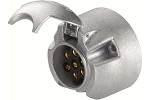 ‎HELLA HELLA 8JB 001 941-041 Steckdose - 7-polig - Stecker: Flachstecker - Metallgehäuse - DIN/ISO: 1724