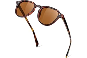 KANASTAL Gafas de Sol Polarizadas Montura TR90-Acetato con Estuche de Cuero para Mujer y Hombre Protección UV400, Conducir, Uso Diario, Viajar