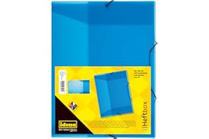 idena® DIN Box File with Elastic Strap a4 Turquoise