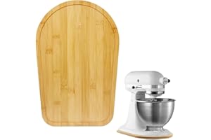 hocadon Tappetino Scorrevole in bambù Vassoio Scorrevole per Miscelatore Compatibile con Accessori Kitchen 4,5-5 Quart Utensili da Cucina Per Mixer Kitchenaid Di Utensili da Caffè