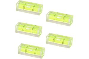 BOBOZHONG Präzisions-Wasserwaage, Mini-Wasserwaage, 5 Stück, Grün, 15 x 15 x 40 mm