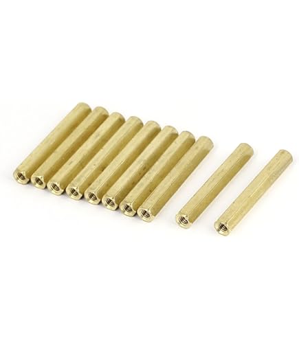 Aexit M4 x 35mm laiton Filetage femelle/femelle Standoff Hex