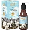 NEUD Goat Milk Premium Face Wash for Men & Women with Free Water-Resistant Multi-Purpose Zipper Pouch, White, 300 ml