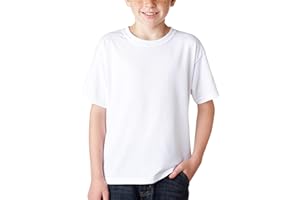 BOD HOME, Confezione da 1 o 2 Magliette per Bambini/Unisex Manica Corta 100% Cotone, Maglietta Basic Girocollo per Bambini, Tinta Unita, Morbida, Confortevole, Versatile, Taglie da 5 a 15 Anni