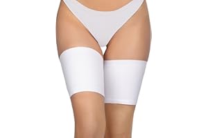 Annes styling Bandas antirozaduras para el muslo, elásticas, para evitar el roce entre los muslos, encaje con forro protector de silicona antideslizante