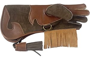 GB FALCONRY Falconry children's glove Long Cuff tan colour (SMALL 7-10 YEAR OLD)