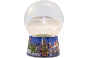 ‎SNOWGLOBE FOR YOU - DO IT YOURSELF 70003 Bastelset DIY Schneekugel Do it Yourself mit Glaskugel und Porzellansockel Weihnachtsmarkt romantisch Spieluhr möglich – 100mm Durchmesser
