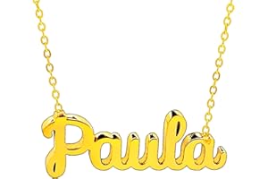 Only faith Collar para mujer con nombre personalizado Acero inoxidable Cadena colgante joya personalizada especial para amigas, novios