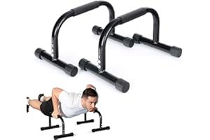 Parex Parallettes aus Stahl, gelenkschonende & rutschfeste Liegestützgriffe, Calisthenics Equipment für Indoor & Outdoor, Push-Up Bars, ideal für Handstand & Liegestütze