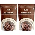 FittR Bites Oats & Millets Chocolate Pancake Mix, No maida, No wheat, No refined sugar, pack of two, 2 x 150 gm