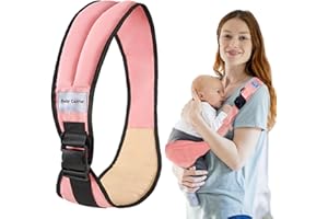 Infreecs Fascia Porta Bebe,Marsupio Neonato,Fascia Neonato,Marsupio multifunzionale regolabile per bambini da 0 a 24 mesi, comodo e traspirante per bambini fino a 20 kg (Rosa)