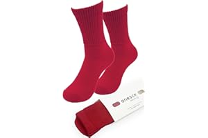 ONESCK Colorful Ribbed Diabetic Socks – Soft Cotton, Semi Cushion, Non-Binding, Breathable, Seamless Toe, Ribbed Cotton Socks for Men & Women (UK 4-6.5, 7-10)
