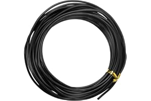 YELARXI Bonsai Training Wire, 2.5mm x 32.8 ft Anodized Aluminum Floral Plant Training Wire Bendable Metal Stems Accessories for Gardening Branch Fixing Crafts (Black)