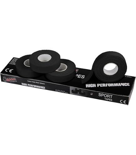 HELETIC 4X Tape Sportivo Dita 1,5 cm x 10 m Athlete Edition - Nastro Sportivo specialmente Forte, Facile da strappare e Idrorepellente (Bianco