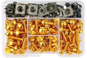 AQWAL Kompatibel Mit Suzuki Für GSXR 600 750 1000 K1 K2 K3 K4 K5 K6 K7 K8 K9 K10 Motorrad-Verkleidungsschrauben Befestigungsclip Schraube Windschutzscheiben-Verkleidungsschraube Sets Schrauben Muttern ( Col