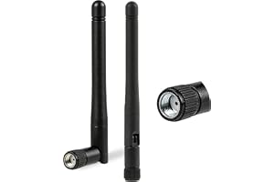 2 st WLAN-antenn med dubbla band, med RP-SMA-anslutning – 2,4/5,8 GHz 3dBi MIMO-antenn för WLAN-router, USB-adapter, IP-kamer