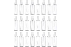 IDEAL SWAN 24 PCS 100ml Bote Spray Pulverizador Botella Spray Plastico para Limpieza, Desinfección con Alcohol, Viajes, Aceites Esenciales, Perfumes