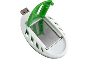hetuioiyster USB Mosquito Killer Repeller Elettrico per zanzare Sicurezza Portatile Summer Sleep Repellente per Insetti Verde + Bianco ABS + Componente elettronico