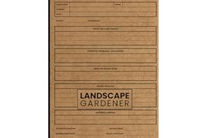 Landscape Gardener: Cool Gift for Landscapers - Professional Future Works Quote Book - Record Dimensions, Materials, Cost, Sketches, and Client Details.