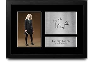 HWC Trading FR A4 Evanna Lynch Harry Potter Luna Lovegood Gifts Printed Signed Autograph Picture for Movie Memorabilia Fans - A4 Framed